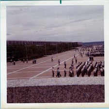 WW2 Photo of Cadets Assembling on Parade Grounds