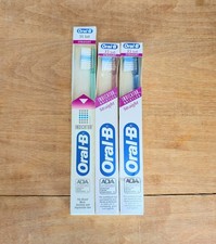 Vintage Oral B 35 Straight Soft Toothbrush, Pack Of 3, Green Pink & Blue