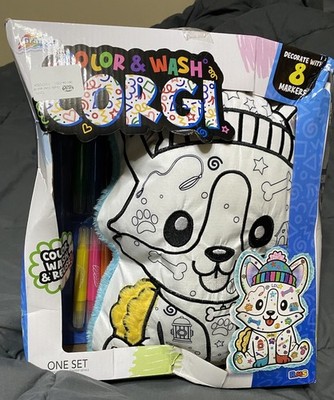 Grafix Color & Wash Corgi Dog Coloring With Marker