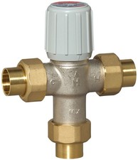 Honeywell Home AM100-US-1LF 1/2" Union Sweat Thermostatic Mixing - Brass