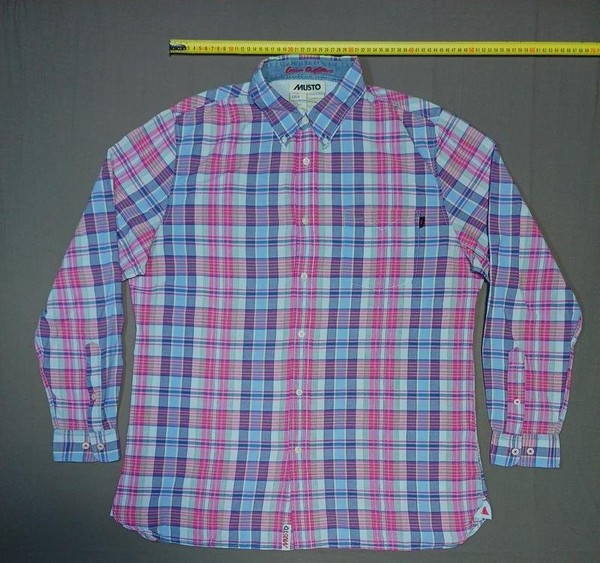 Men Musto Shirt Multicolor Cotton 42 / XL / 50