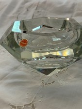 Murano Mandruzzato Diamond  Sommerso Faceted Glass Bowl Italy