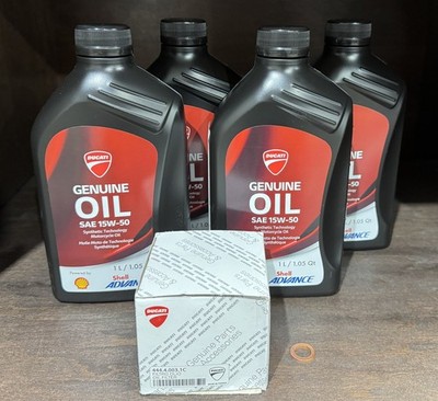 Genuine OEM Ducati Hypermotard 939/950 Oil Filter Change Kit 2016-2025