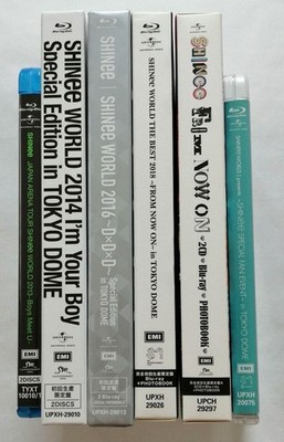 SHINee WORLD Blu-ray Set 2013 2014 2016 2018 + Fan Event