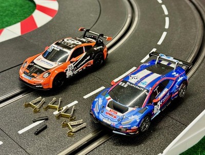 Carrera GO!!! GO PLUS!!! Porsche 911 GT3 + Lamborghini Huracán GT3