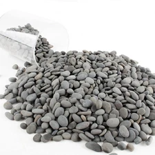 Black Rock, CJGQ 3lb River Rocks Pebbles for Plants Succulents, Decorative Ou...