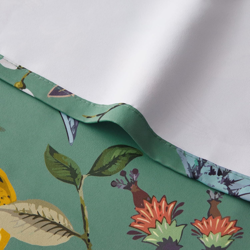Floral Two Pages Curtains 84 Inches Long Drapes,Vintage French Country Gromme... - Picture 8 of 12