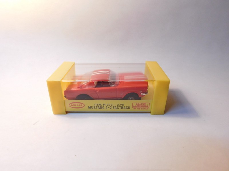 AURORA ~ FORD MUSTANG FASTBACK 2+2 Slot Car with Running  T-JET Chassis # 1373