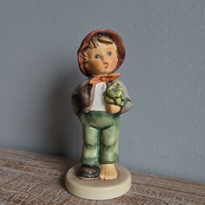 Goebel Hummel  Lost Stocking  Figurine W Germany Boy Barefoot Vintage