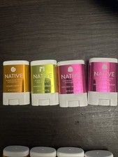 NEW Lot of 4 Native Holiday Edition Mini Travel Size Deodorant Stick Sampler Set