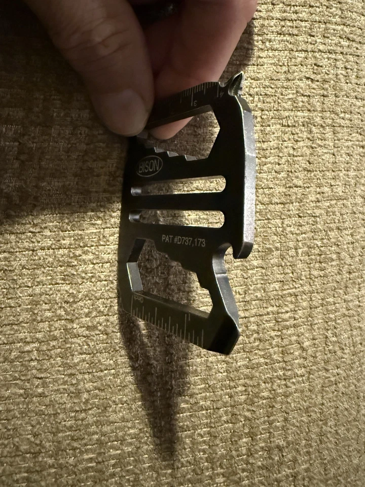 BISON diseño 38 mm kool herramienta hebilla de cinturón (metal sólido) Foto 3 de 4