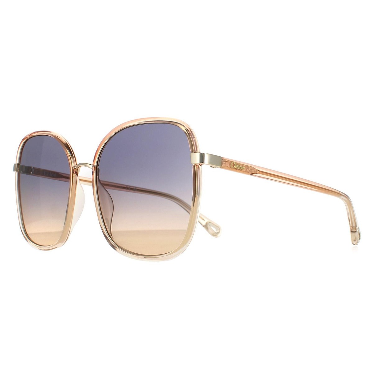 Chloe Sunglasses!! CH0282S Chloé Rectangular Sunglasses 002 Gold - eye-oo.com main image 2