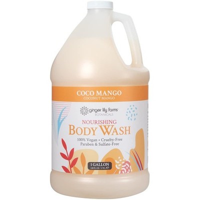 Ginger Lily Farms Botanicals Nourishing Body Wash, Coco Mango,(128 fl oz) Refill