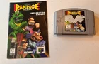 Rampage World Tour (Nintendo 64, 1997) With Manual, Label Damage