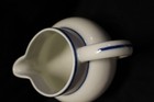 Vintage Viana Do Castelo Portugal Ceramic Pitcher  White with Cobalt Blue 5.25" — photo 3