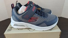 Skechers Sport Kids Shoes Sneakers Size 12 Microspec Max Torvix Charcoal Navy