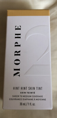 Morphe Hint Hint Skin Tint Foundation Almond 1 fl oz Medium W/ Neutral Undertone