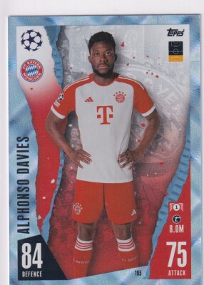 Topps Match Attax Champions League 23/24 Nr. 195 Alphonso Davies Crystal