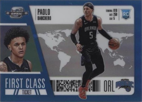 2022-23 Contenders Optic Paolo Banchero Rookie Ticket RC Red Prizm