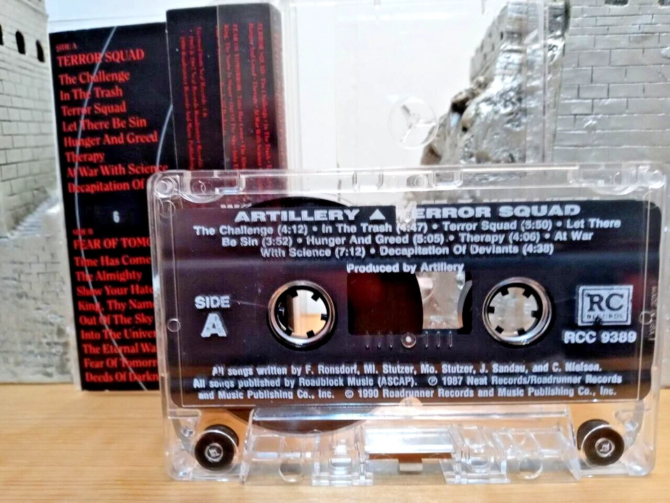 ARTILLERY - Terror Squad / Fear of Tomorrow (1990 Roadracer, US) CASSETTE - Image 4 of 4