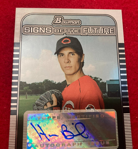 HOMER BAILEY 2005 Bowman Signs of the Future #SOF-HB Signed Cincinnati Reds Auto - Picture 3 of 4