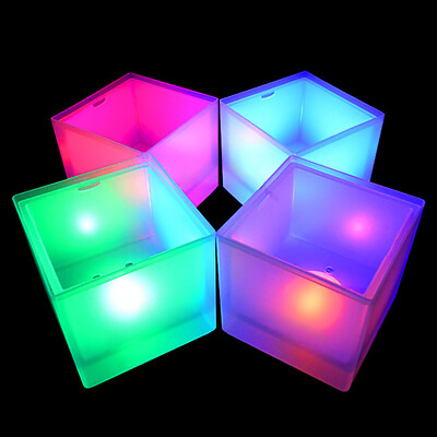 6 Color RGB LED Light Bar Wine Drinks Cooler Container Beer Champagne Ice Bucket