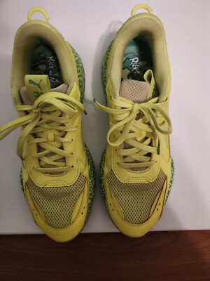 Puma RS-X Rick & Morty Safety Yellow and Green 386781-01  rs running sys sz 14