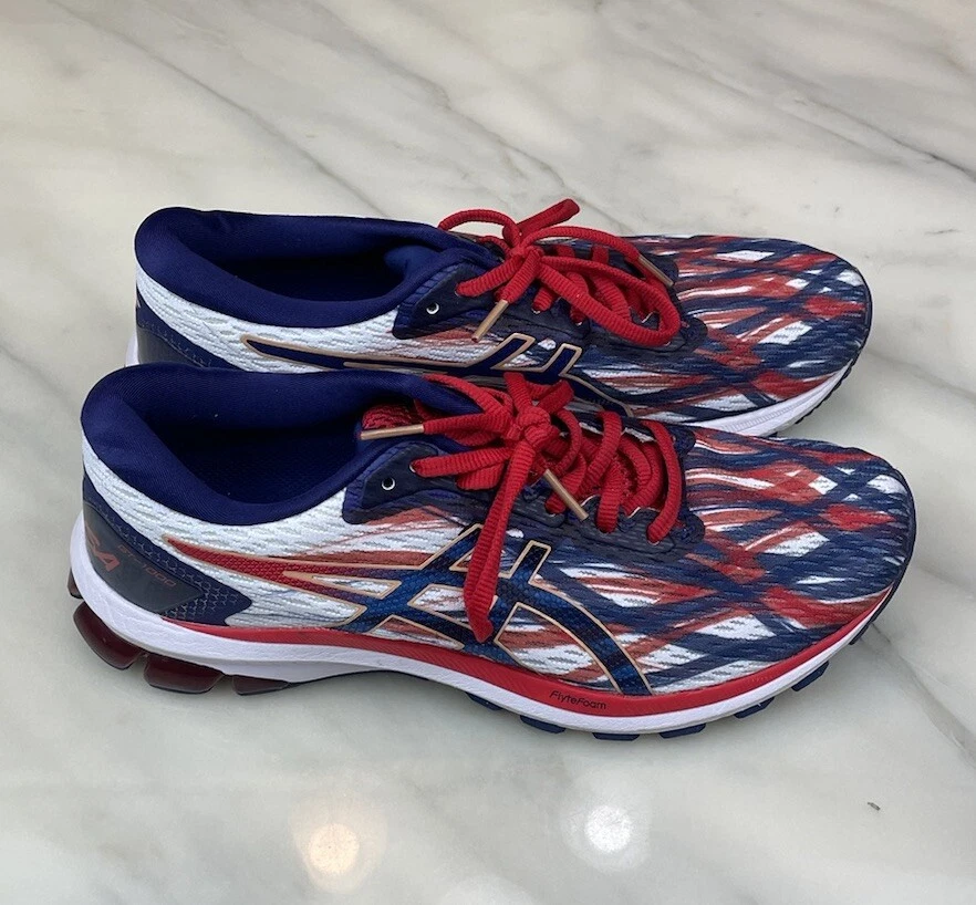 Scarpe da corsa Asics donna GT 1000 9 1012A977 multicolore sneakers taglia 9 5 USA