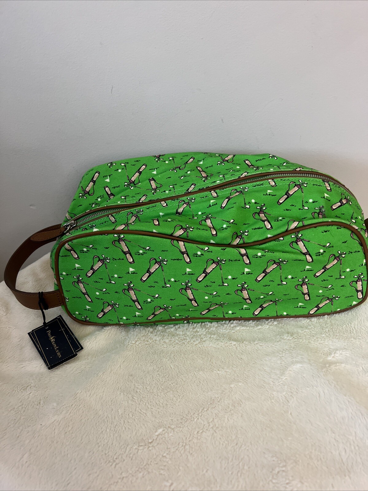 NUEVO CON ETIQUETAS POLO Ralph Lauren Golf Estampado Lona Zapato Armario Bolso Regalo Amante del Golf