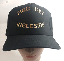 Fisc Det Ingleside Strapback Baseball Cap/Hat Made In USA The Embroiderers