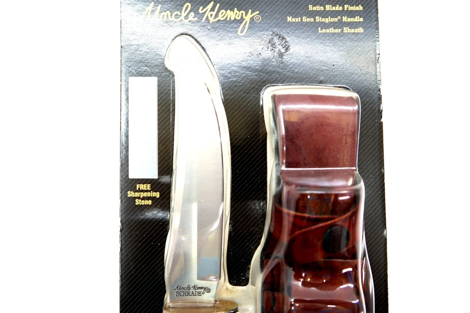 New SCHRADE UNCLE HENRY GOLDEN SPIKE Fixed Blade Hunting Knife with Sheath 153UH - Image 4 of 4