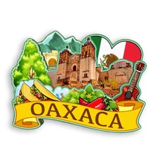 Oaxaca Mexico Refrigerator magnet 3D travel souvenirs wood craft gifts
