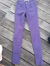 Joe's skinny stretch purple jeans size 24, made in the USA.