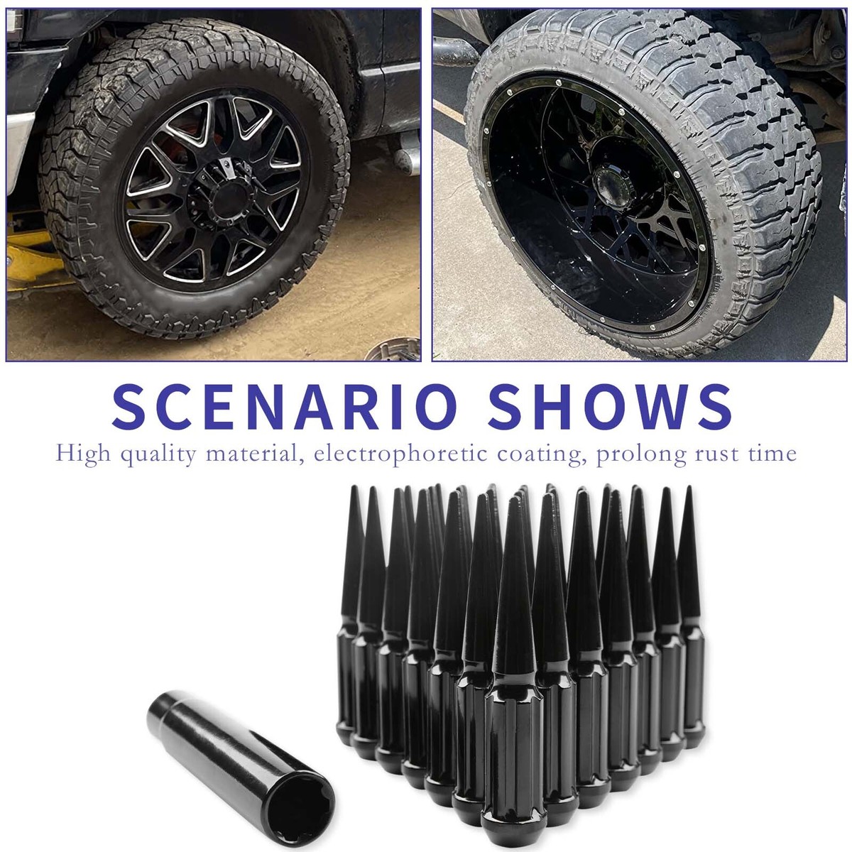 For Hummer H2 2002-2009 Black 32Pcs M14x1.5 4.5 For Hummer H2 2002-2009 Black 32Pcs M14x1.5 4.5