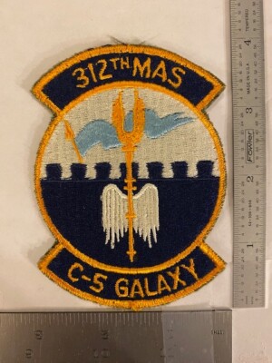 ORIGINAL/AUTHENTIC US Air Force 312th Military Airlift Squadron Patch ...