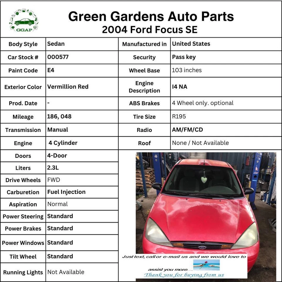 2004 FORD FOCUS 2,3 л 4 цилиндра задняя дверь вентиляционное стекло окно правая пассажирская сторона - Изображение 3 из 4