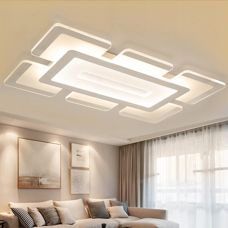 Rectangular led flush mount ceiling light fixture deals