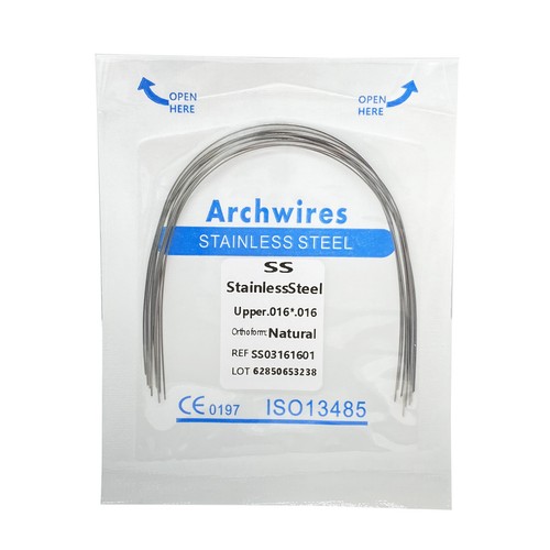 Dental Orthodontic Stainless Steel Arch Wire Rectangular Ovoid/Square/Natural - Picture 29 of 38