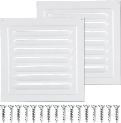 2Pcs Attic Vents Gable Vents Aluminum Wall Vent Metal Shed Vent with Screen Mesh