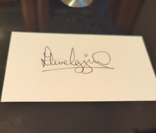 Steve Ogrizovic Liverpool Coventry City Shrewsbury Chesterfiel- Hand Signed Card