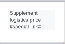 Supplement logistics price difference special link