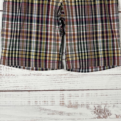Polo Ralph Lauren Shorts Mens 32 x 11 Multicolor Check Cotton Chino Tall - Picture 4 of 10