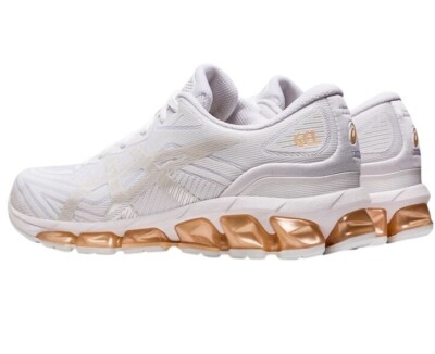 ASICS Gel Quantum 360 VII Eco Ortholite Women White/Champagne Shoes Size 5.5 NWB