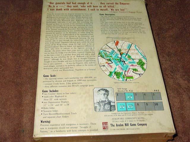Avalon Hill - The Struggle of Nations - NAPOLEON: War of German