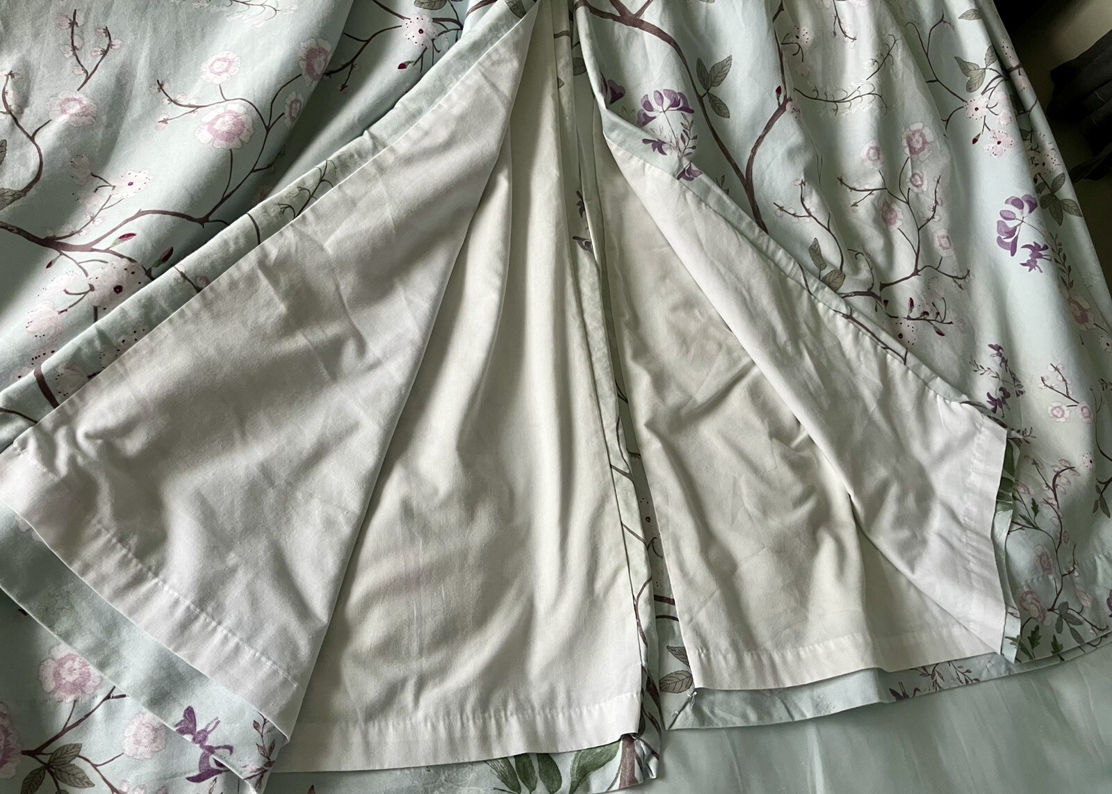 Dorma Maiya Duck Egg Fully Lined Curtains 66" x 54" eBay