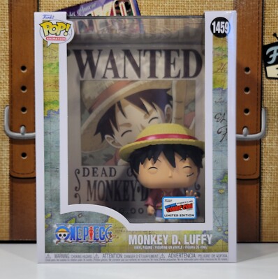 FUNKO POP MONKEY D. LUFFY 1459 WANTED POSTER NYCC EXCLUSIVE