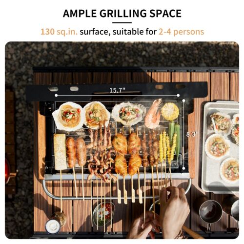 Naturehike Klappbarer BBQ Grill für Outdoor & Camping, Tragbar, Holzkohlegrill - Bild 6 von 7