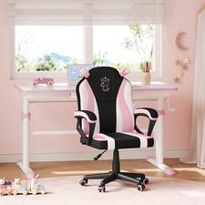 Gaming Stuhl Kinder Schreibtischstuhl Ergonomisch mit Lehne Armlehnen Netzstoff