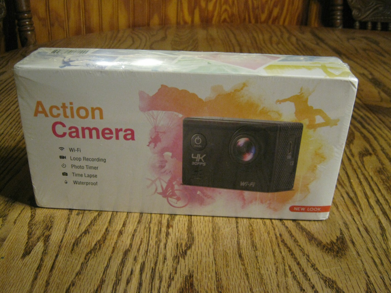 ACTION CAMERA 4K 30PFS Wi-Fi Loop Recording Waterproof 64GB Micro SD Card Sealed-image