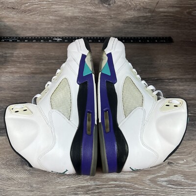 jordan retro 5 grape white